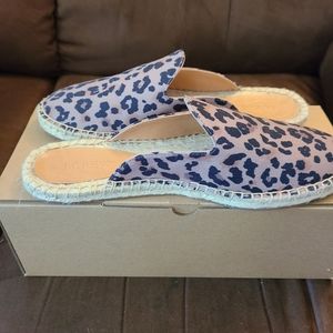 J. Crew Factory Printed Espadrille Mule Slides